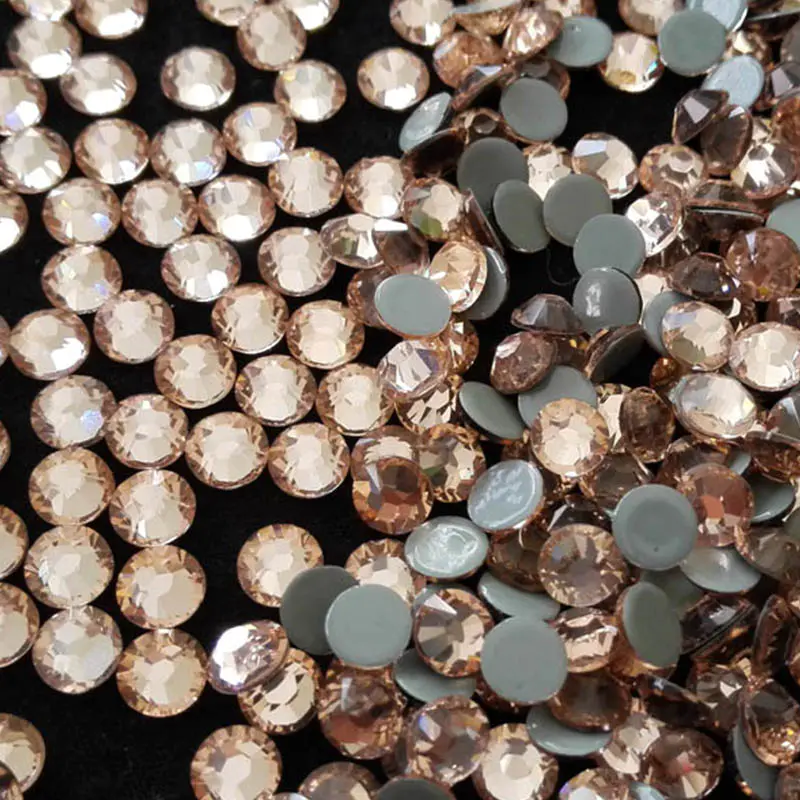 the most shiny & attractive rhinestones hot fix 6A quality supplier wholesale