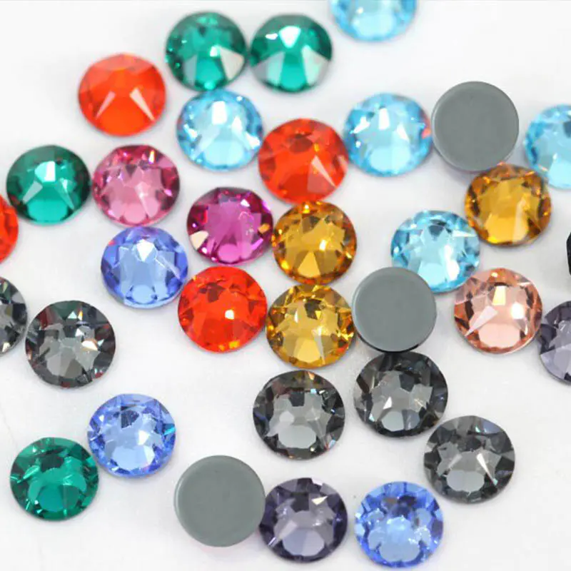 Korean 6A shiny hot fix diamond 16 cutting facets same as swarovski 2088 rhinestone factory directly sale