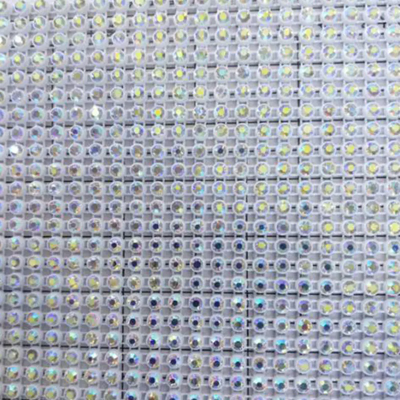 18 rows and 24 rows white and black base plastic rhinestone trimming 10 yards each roll wholesale supplier