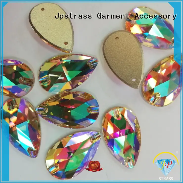 Jpstrass color teardrop sew rhinestone jewelry sets facets for online