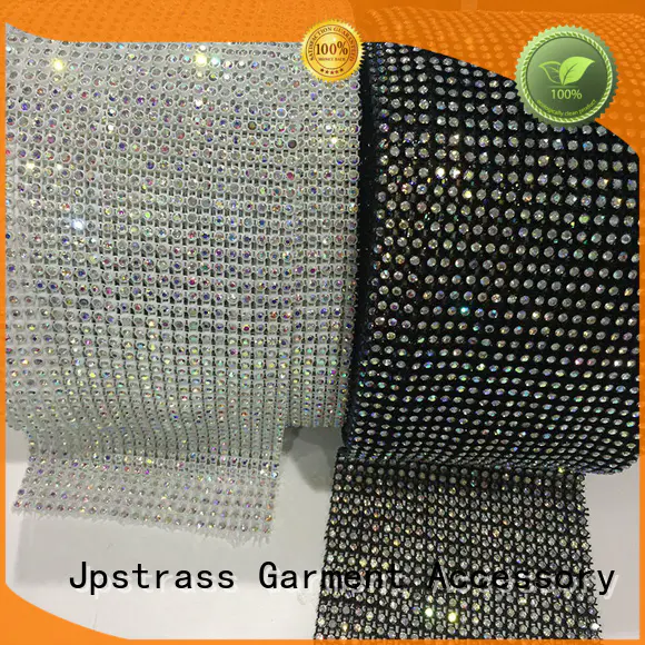 Jpstrass fabrics diamond rhinestone ribbon wrap roll yard for ballroom