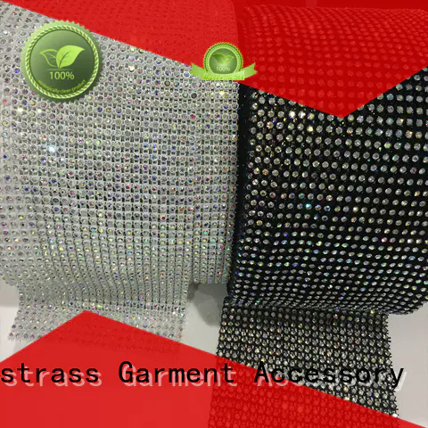 Jpstrass most rhinestone mesh ribbon series for clothes