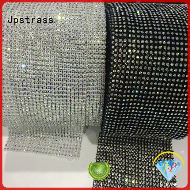 Jpstrass design diamond rhinestone ribbon wrap roll manufacturer for ballroom