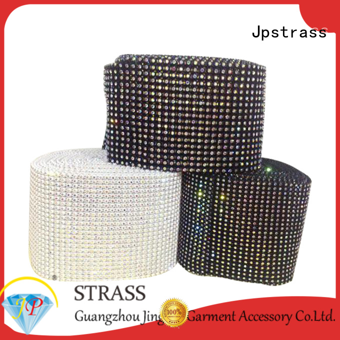 Jpstrass most rhinestone mesh ribbon for sale hand for ballroom