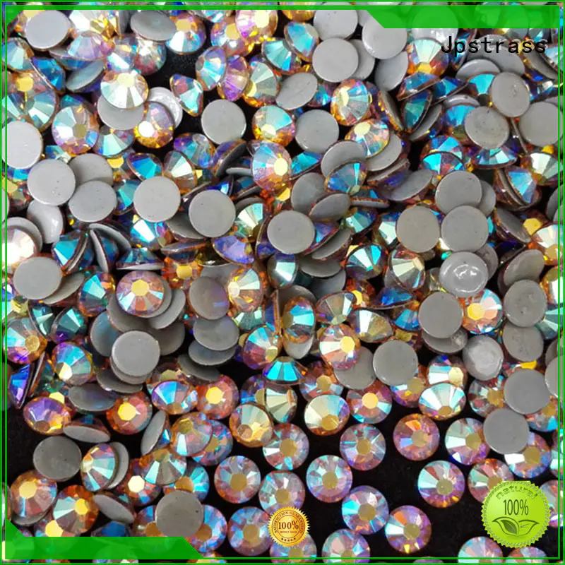 Jpstrass shiny iron on rhinestones wholesale manufacturer for sale