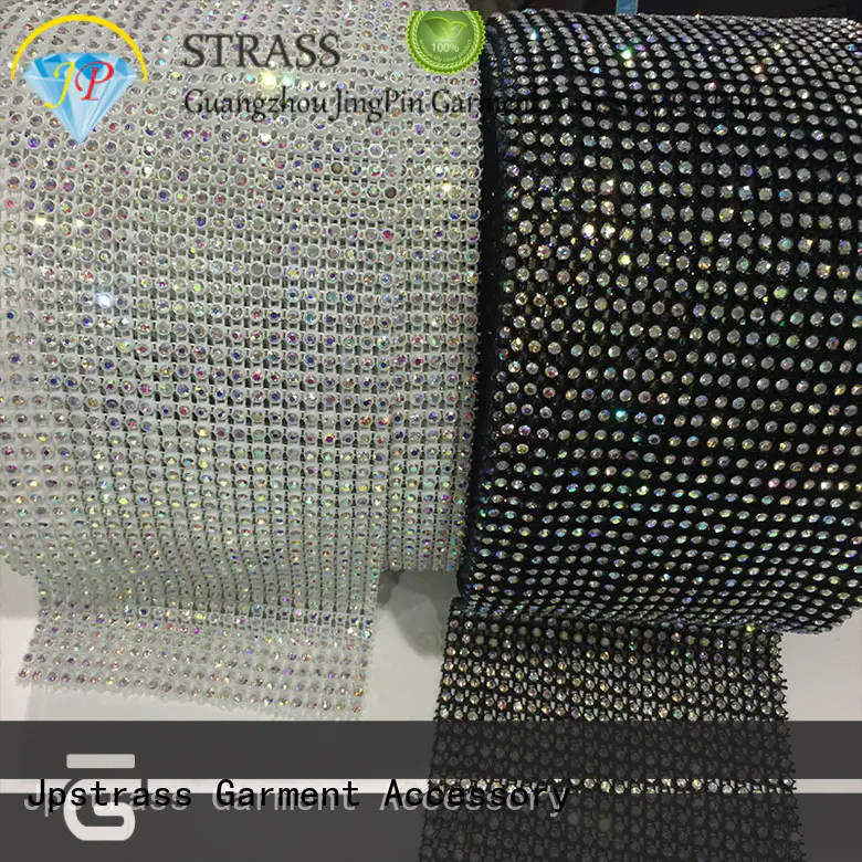 Jpstrass chain diamond mesh wrap roll sparkle rhinestone rhinestone for dress
