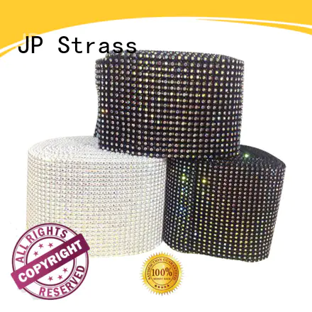 Jpstrass Brand black wedding mesh decorative rhinestone mesh ribbon