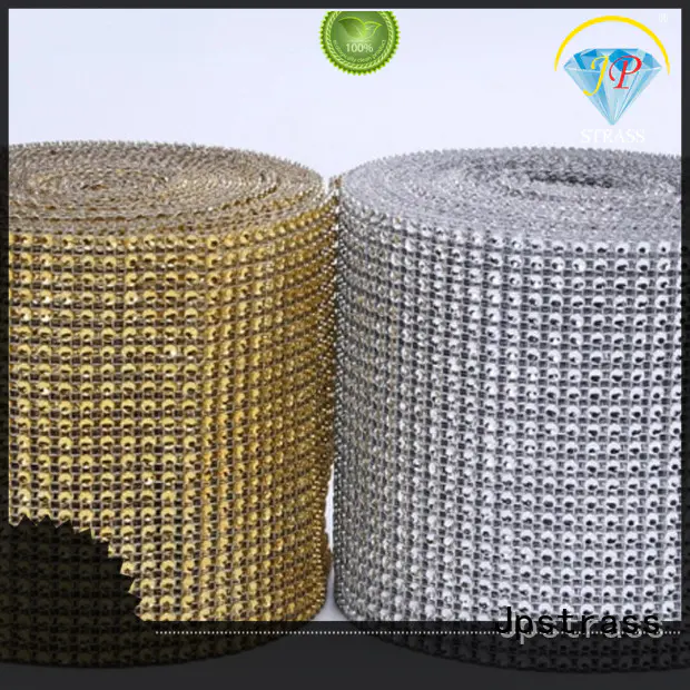 design rhinestone mesh roll white manufacturer for party