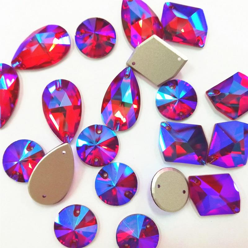 superior shiny decoration sewing glass beads wholesale for jewelry decoration ,tear drop shape beads