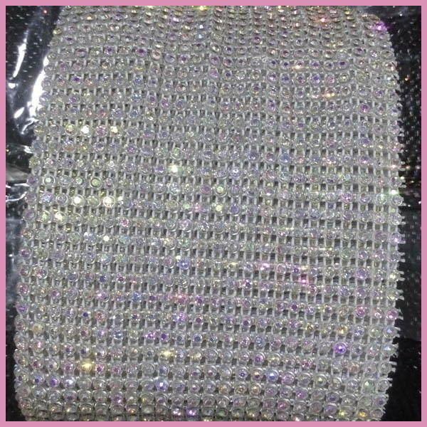 JP STRASS 24 rows Elastic rhinestone mesh trimming wholesale for Clothing