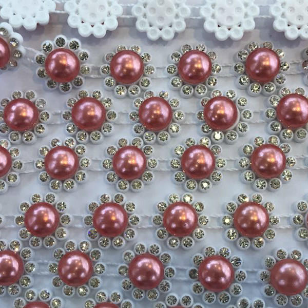 JP STRASS plastic rhinestones mesh for the wedding dress decorative