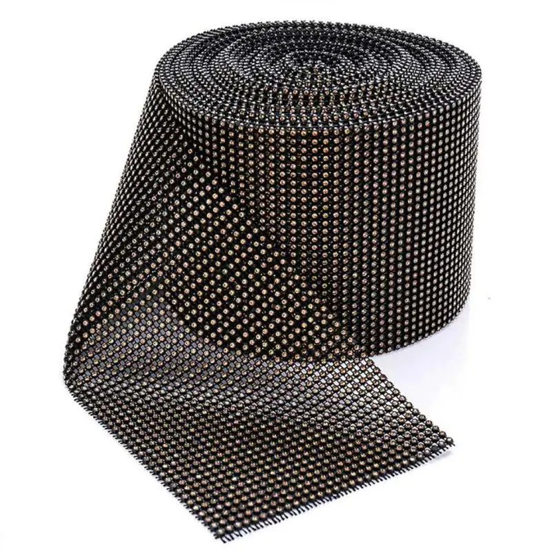 point back rhinestone mesh trimming wholesale supplier ,elastic style mesh trimming