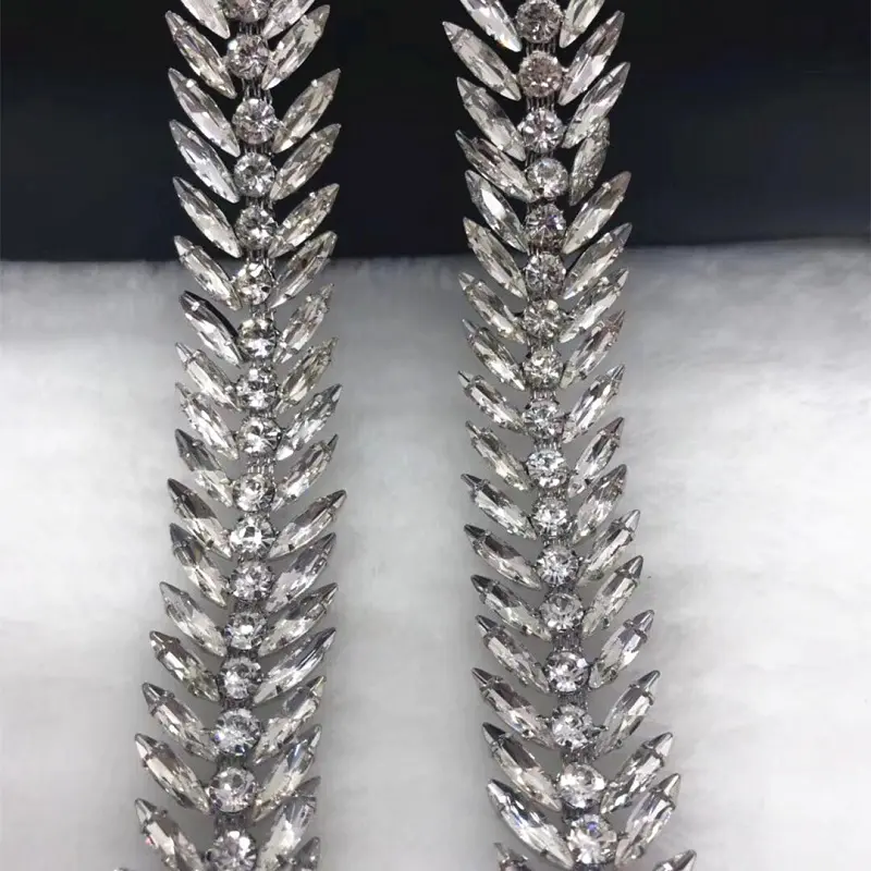 fancy diamond trim with metal setting superior quality for ornaments wholesale supplier