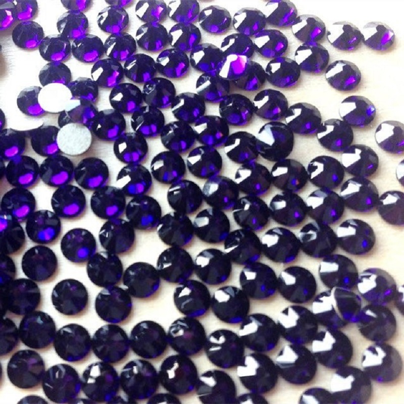 New Non hot fix purple velvet 2088 jp rhinestone strass for clothing decoration