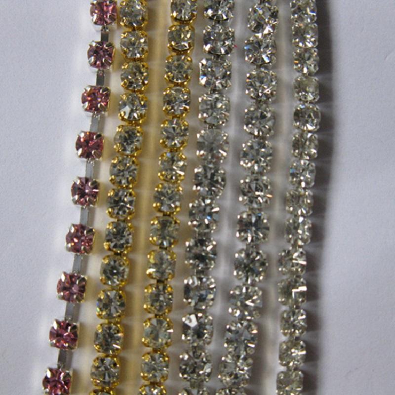 Fancy Cup Chain Rhinestone Trimming Different Styles Fashionable Designs For Costumes