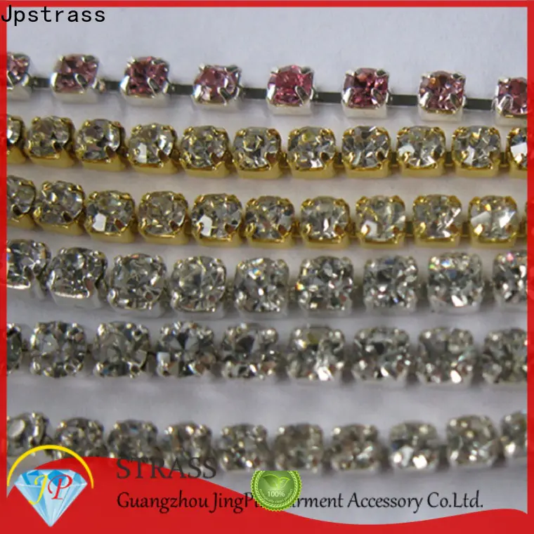 custom rhinestone chain wholesale pieces factory for dress