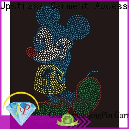 Jpstrass customized bling rhinestone iron on transfers supplier for clothes