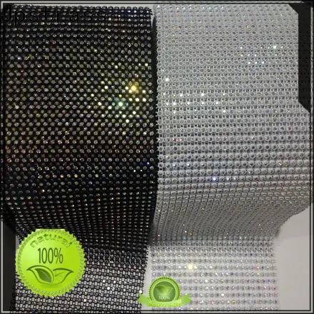 Jpstrass bulk diamond rhinestone ribbon wrap roll manufacturer for ballroom
