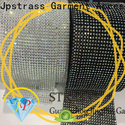 Jpstrass bulk buy rhinestone mesh trim vendor for dress