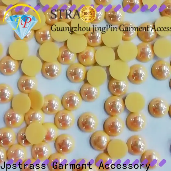 Jpstrass flat flat back pearl trim wholesale factory price for clothes