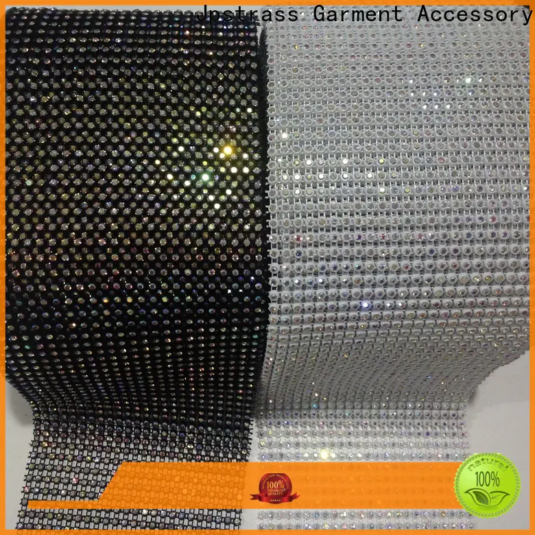 Jpstrass made rhinestone mesh roll wholesale business for online