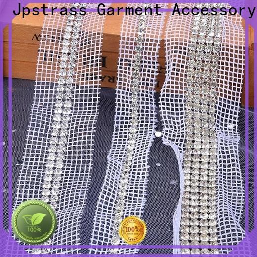 Jpstrass most silver rhinestone mesh factory price for party