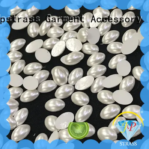 Jpstrass round half pearl beads wholesale for dress