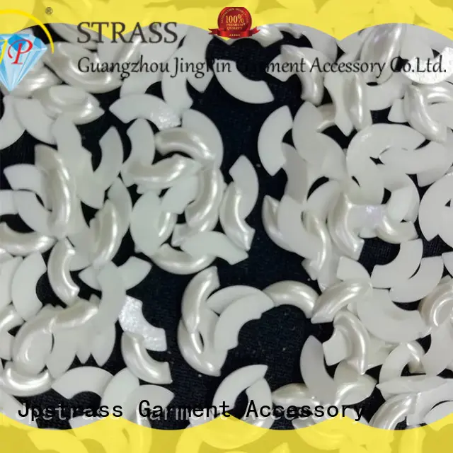 Jpstrass resin flat back peals supplier for dress