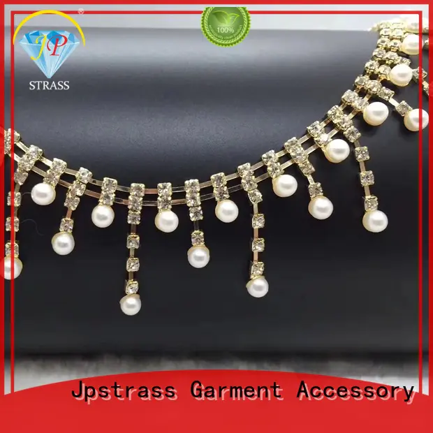 Jpstrass design diamond rhinestone ribbon wrap roll wholesale for clothes