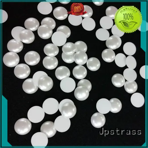Jpstrass round pearl beads flat back supplier for clothing