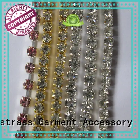 Jpstrass wholesale 4mm rhinestone chain factory for clothing