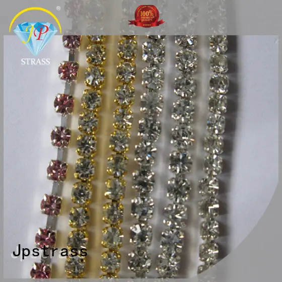 Jpstrass fancy rhinestone chain bulk quality for dress