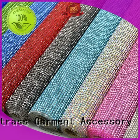 Jpstrass elastic rhinestone mesh sheet wholesale for clothes