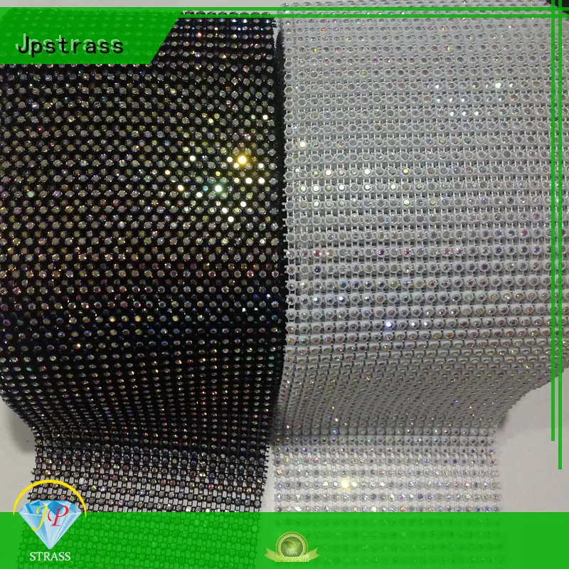 Jpstrass design diamond mesh wrap roll sparkle rhinestone manufacturer for online