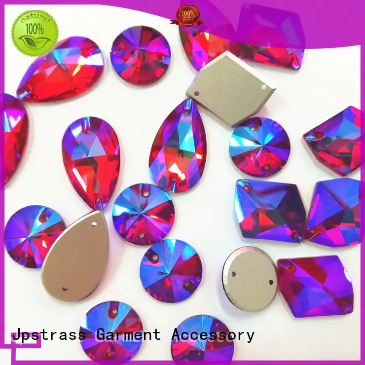 Jpstrass original rhinestone sew on gems facets for party