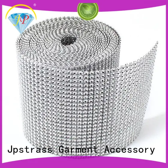 Jpstrass design rhinestone mesh ribbon supplier for ballroom