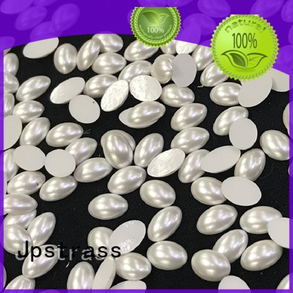 Jpstrass round white flat back pearls factory price for shoes