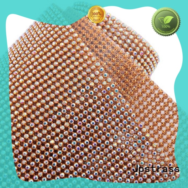 Jpstrass costume gold rhinestone mesh series for online