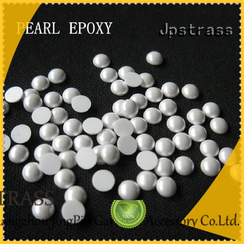 Jpstrass shiny half pearl beads wholesale for clothes