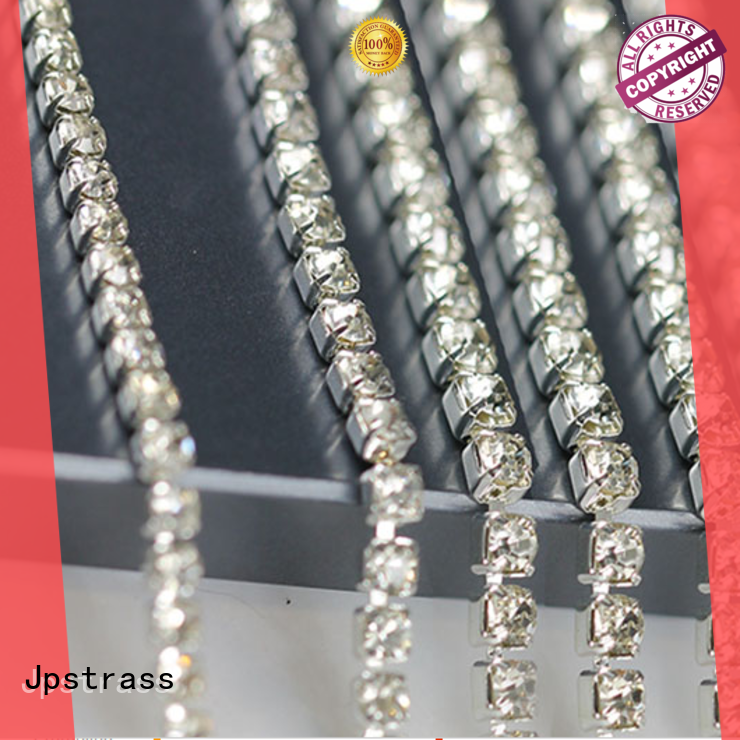 Jpstrass quality rhinestone chain quality for dress