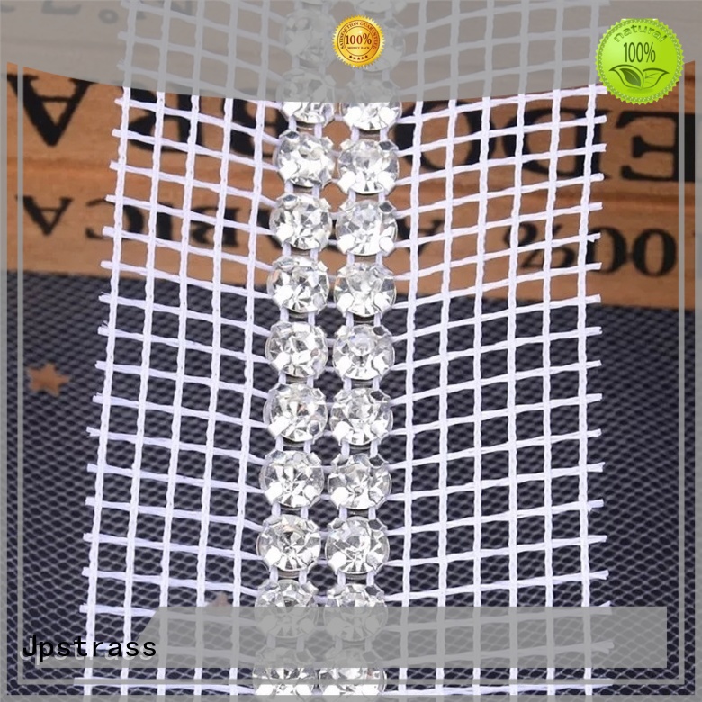 Jpstrass shiny rhinestone mesh manufacturer for party