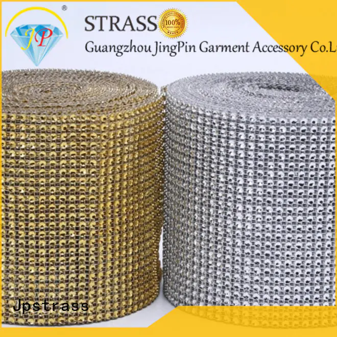 Jpstrass decoration diamond rhinestone ribbon wrap roll factory for party