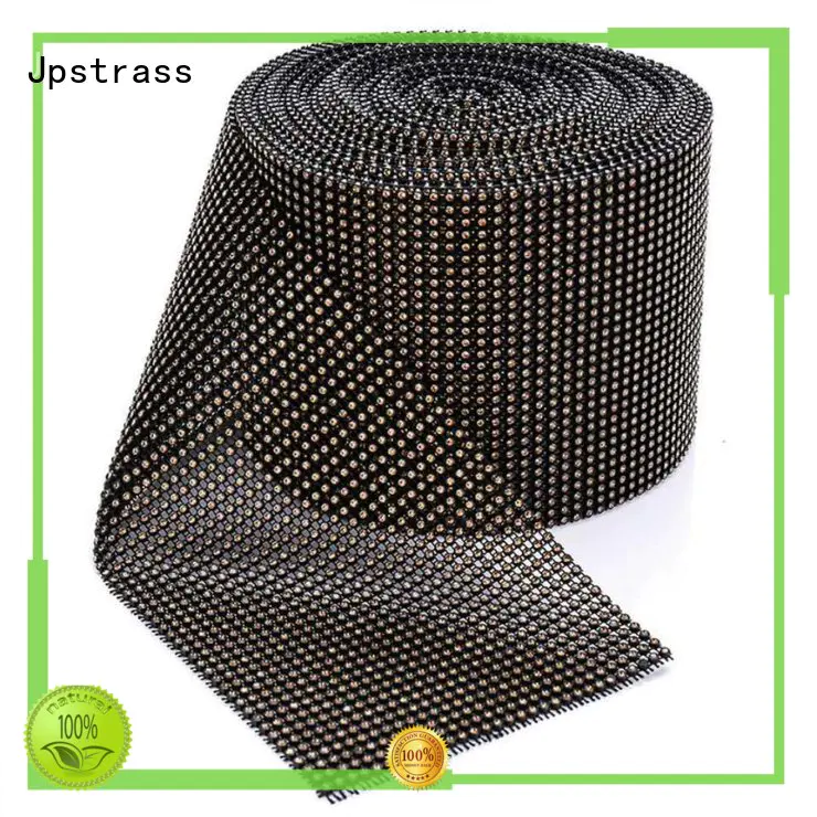 Jpstrass black gold rhinestone mesh supplier for online