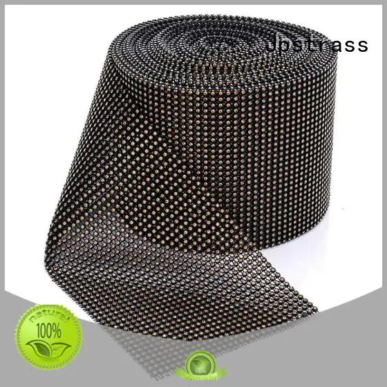 design rhinestone mesh garnet manufacturer for ballroom