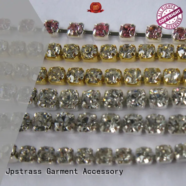 Jpstrass 6mm rhinestone chain vendor for dress