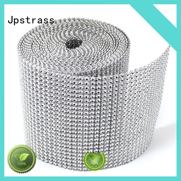 Jpstrass black rhinestone mesh roll wholesale series for dress