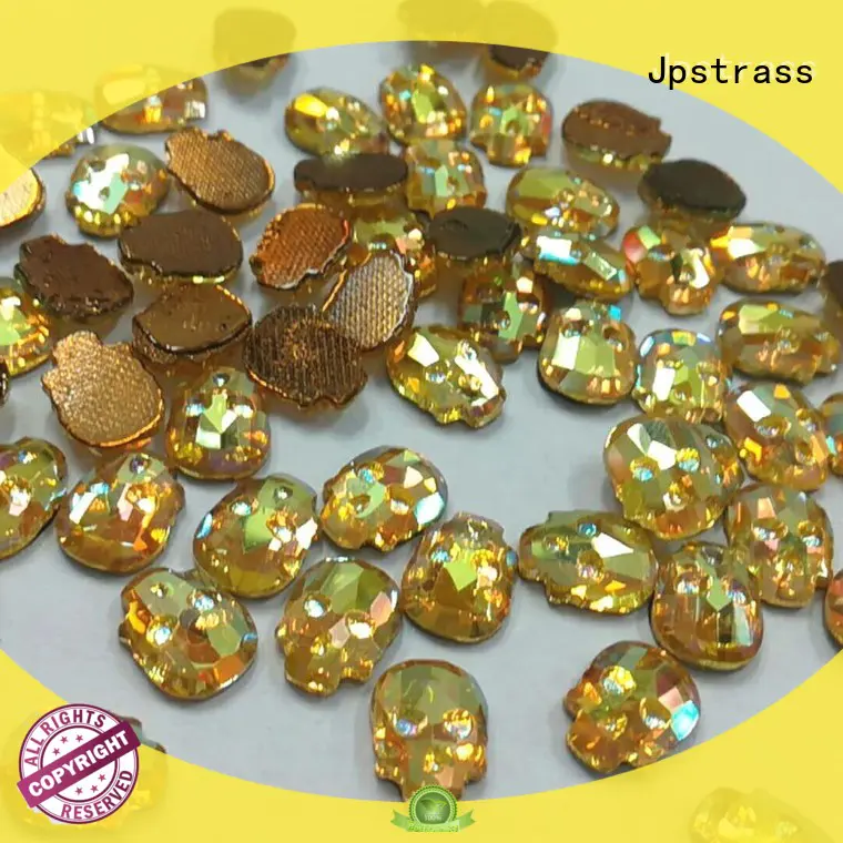 Jpstrass lead flower rhinestones customization for clothes